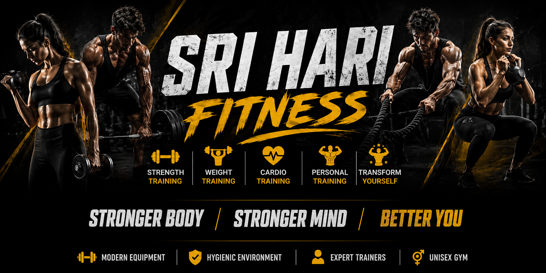 Training floor at Sri Hari Fitness Sangareddy